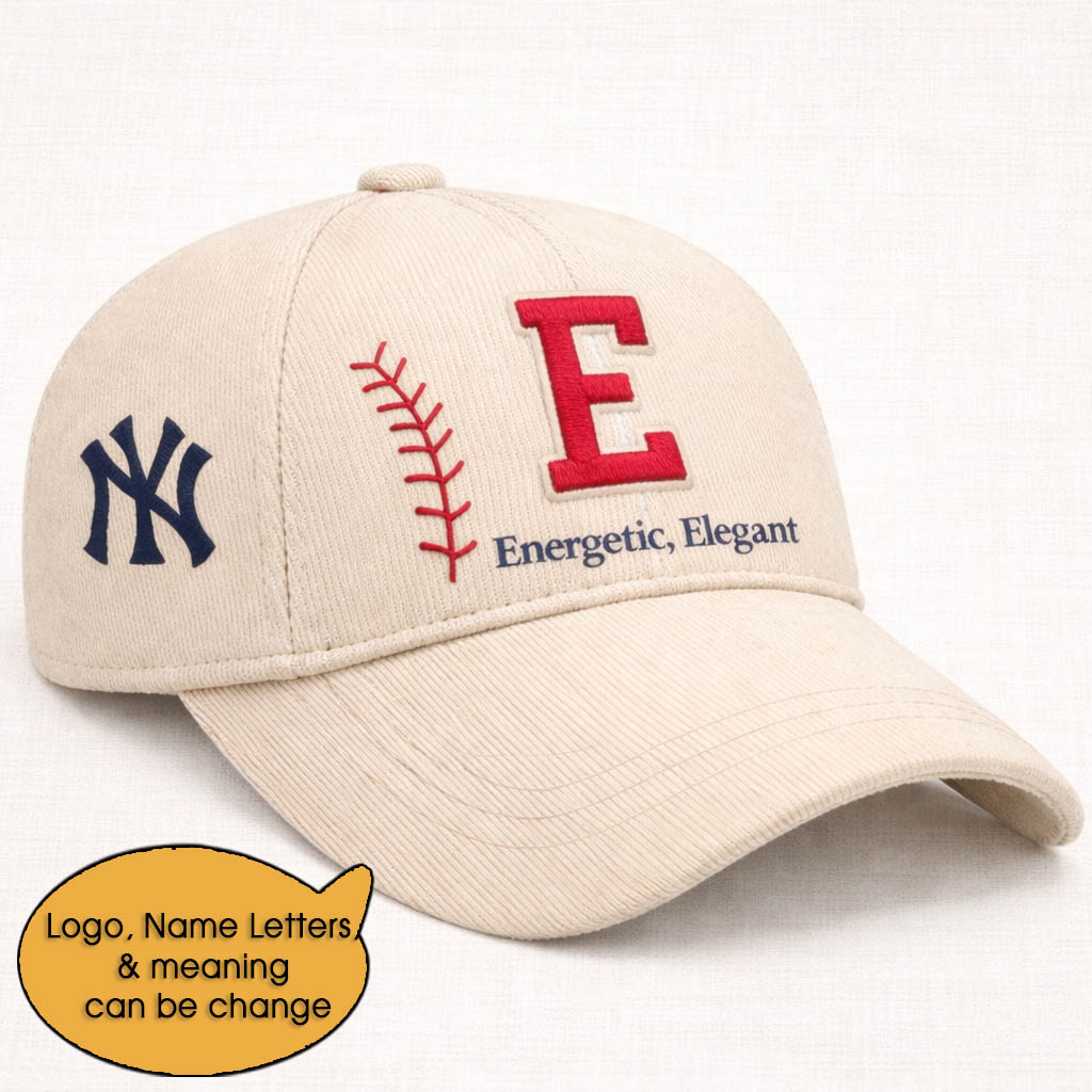 Baseball Personalized Letter 250th Anniversary USA  Unisex Baseball Cap