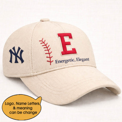 Baseball Personalized Letter 250th Anniversary USA  Unisex Baseball Cap
