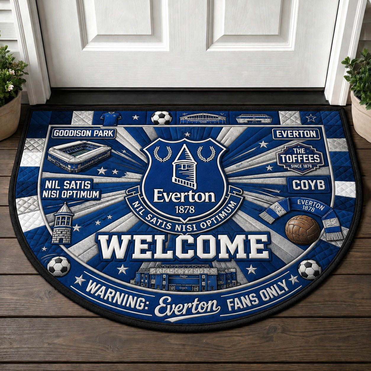 Premier League Football All Teams Custom Quilted Print Premium Welcome Mat – Personalized Baseball Doormat - 5to9style