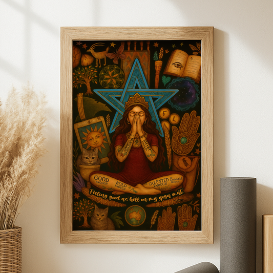 Yoga Feeling Good As Hell On My Yoga Mat No Frame Poster | 5To9Style