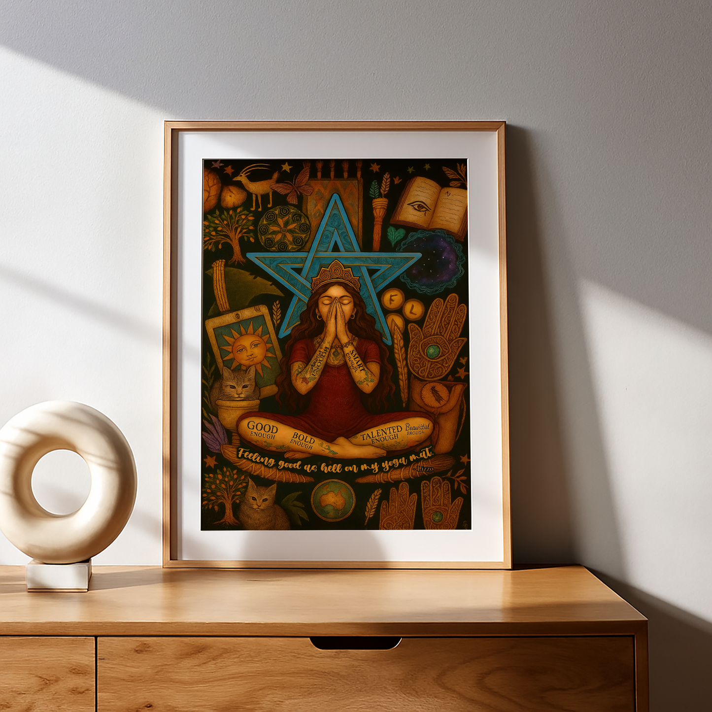 Yoga Feeling Good As Hell On My Yoga Mat No Frame Poster | 5To9Style