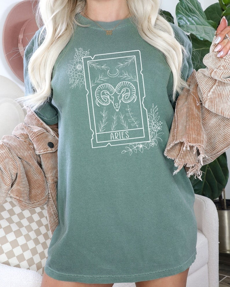 Zodiac Aries Astrology Graphic Classic Unisex T-Shirt | 5To9Style