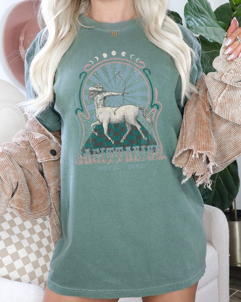 Zodiac Sagittarius Astrology Graphic Classic Unisex T-Shirt | 5To9Style