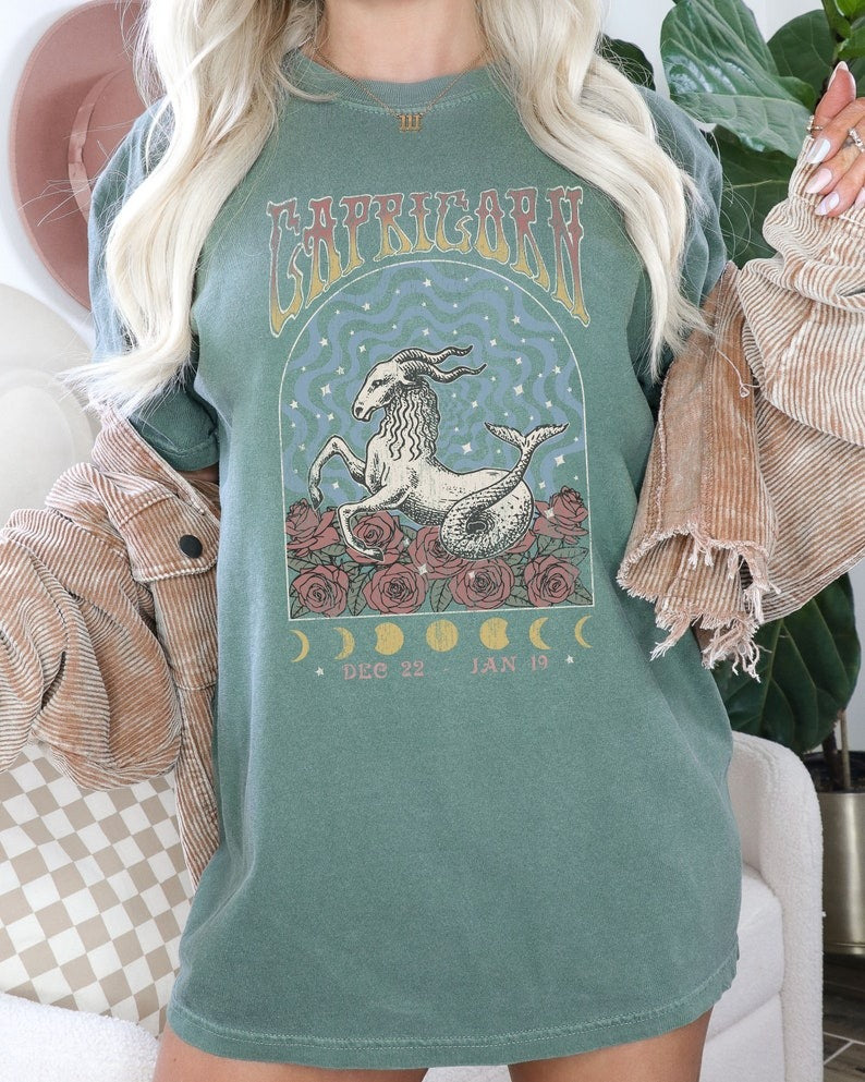 Zodiac Capricorn Astrology Graphic Classic Unisex T-Shirt | 5To9Style