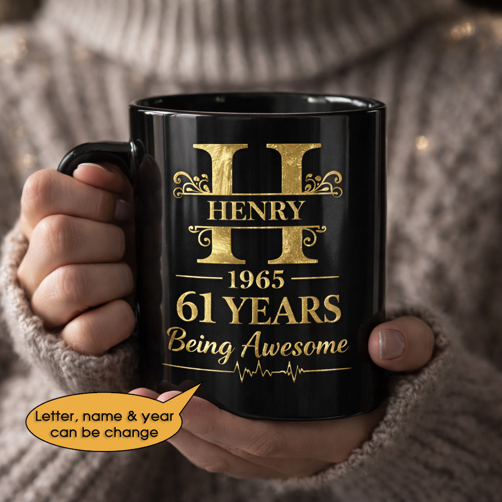 11oz Ceramic Mug Age personalized name, year, letter for birthday Hot Sale- 11oz Ceramic Mug