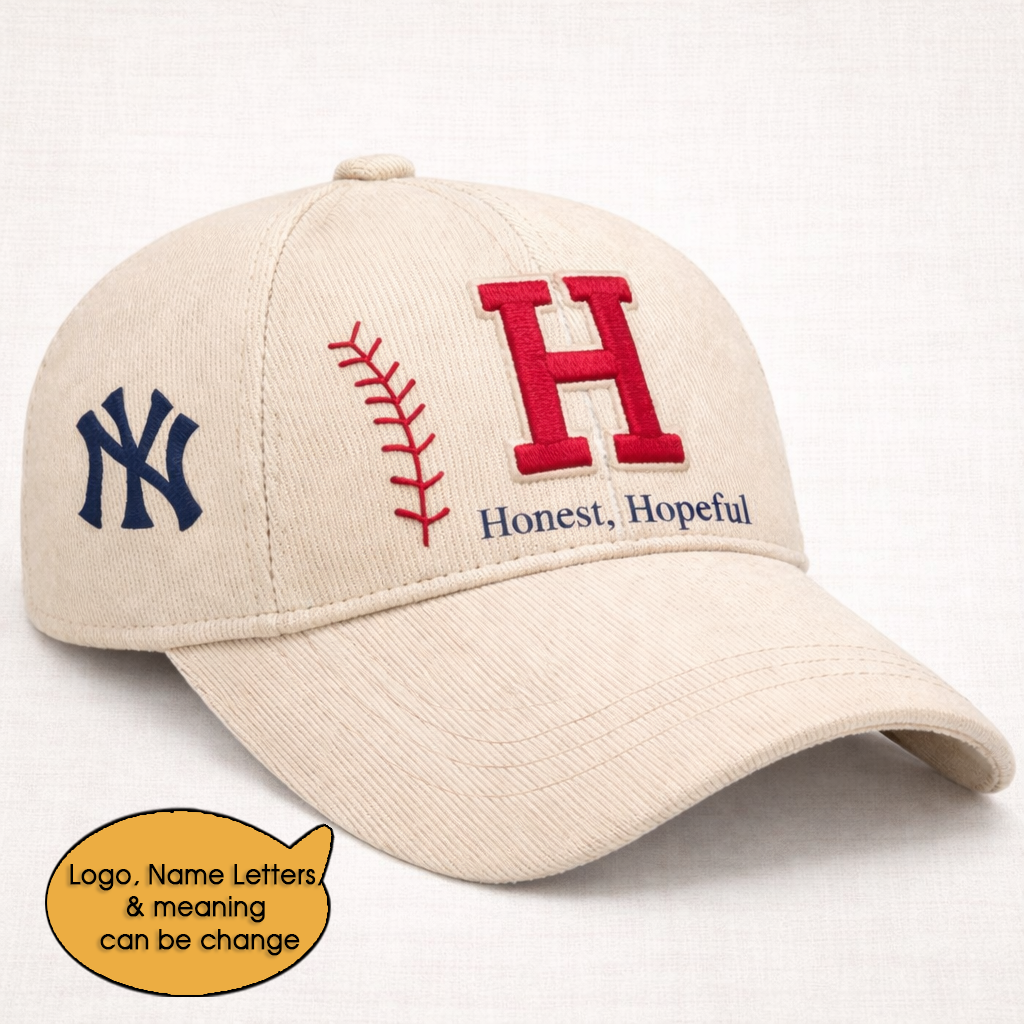 Baseball Personalized Letter 250th Anniversary USA  Unisex Baseball Cap