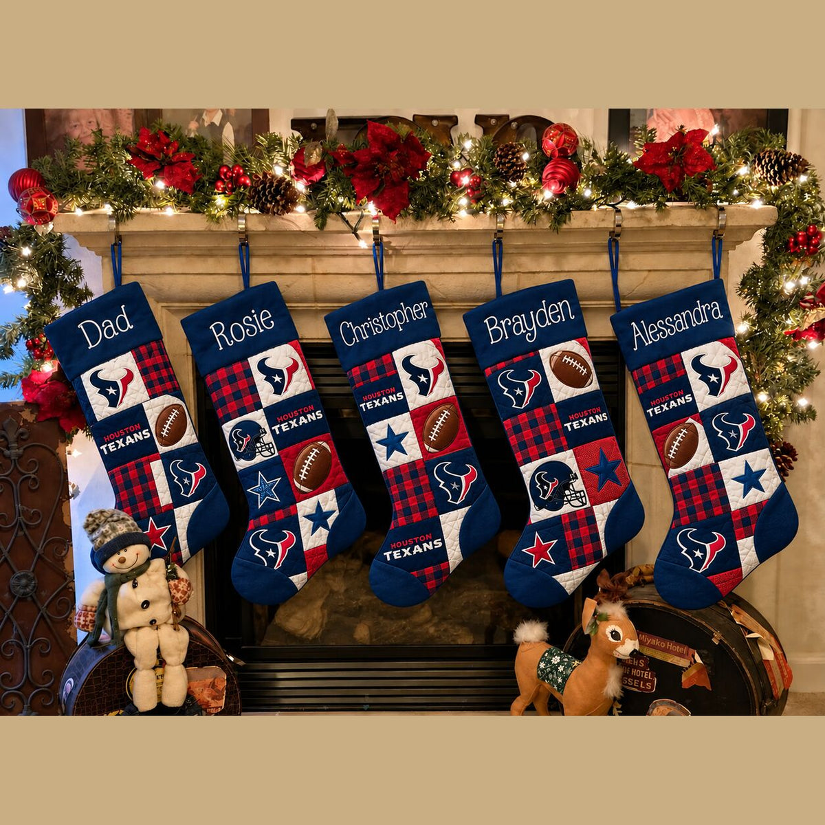All Football Teams Team-Inspired Holiday Christmas Stocking for Football Fans - 5to9style