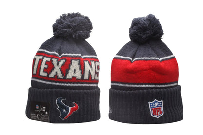 Football Classic Knit Beanie with Pom – One Size Fits All