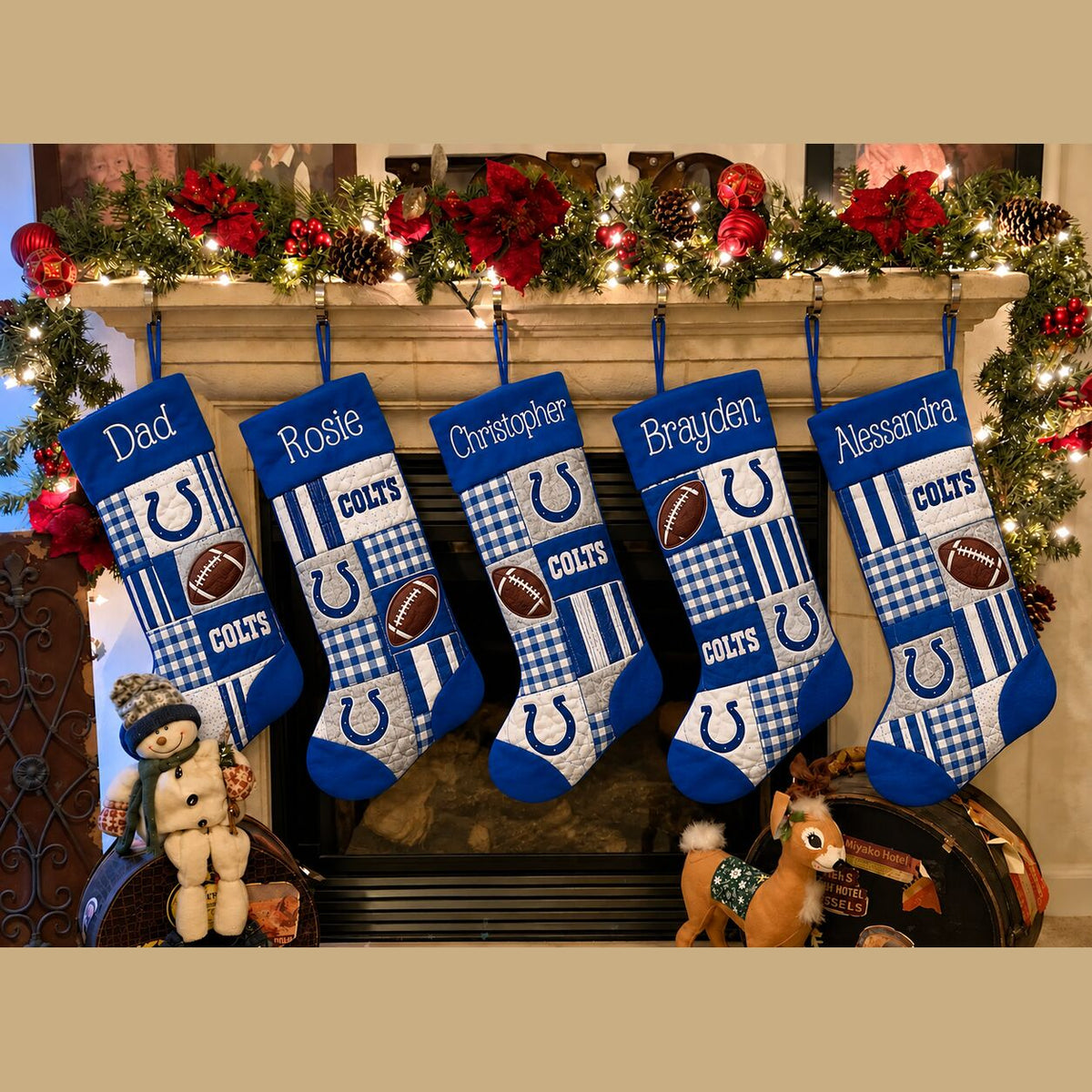 All Football Teams Team-Inspired Holiday Christmas Stocking for Football Fans - 5to9style