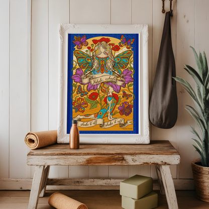 Yoga Inhale, Exhale, Shake It Off, Shake It Off. No Frame Poster | 5To9Style