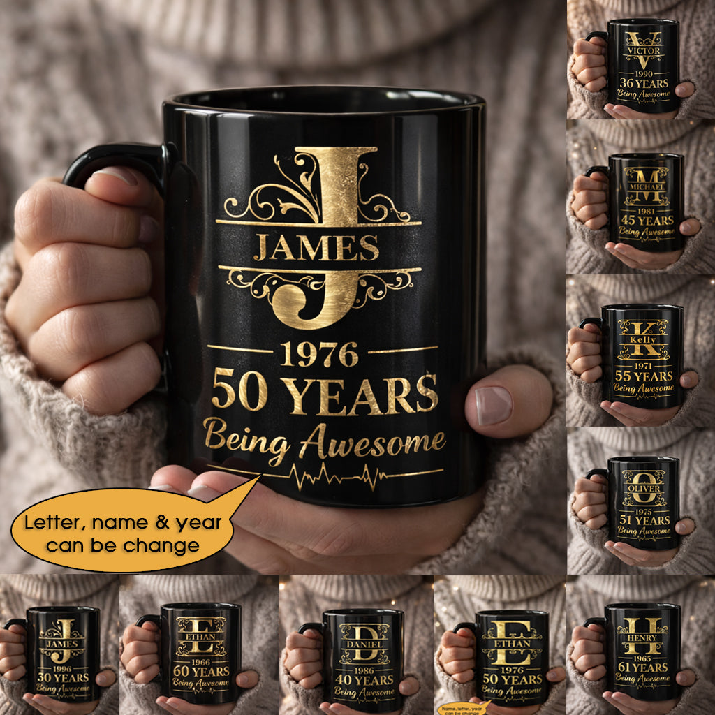 11oz Ceramic Mug Age personalized name, year, letter for birthday Hot Sale- 11oz Ceramic Mug