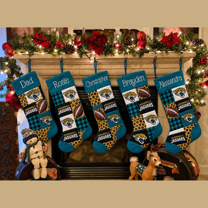 All Football Teams Team-Inspired Holiday Christmas Stocking for Football Fans - 5to9style