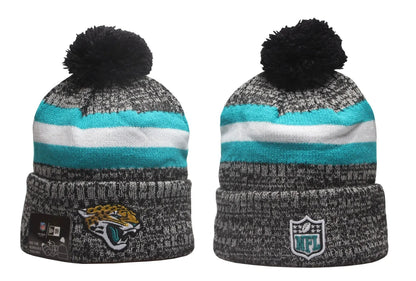 Football Classic Knit Beanie with Pom – One Size Fits All