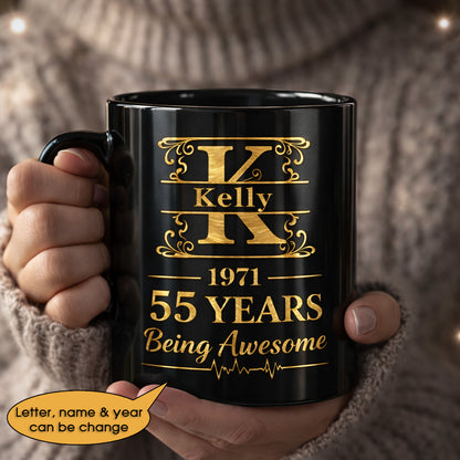 11oz Ceramic Mug Age personalized name, year, letter for birthday Hot Sale- 11oz Ceramic Mug