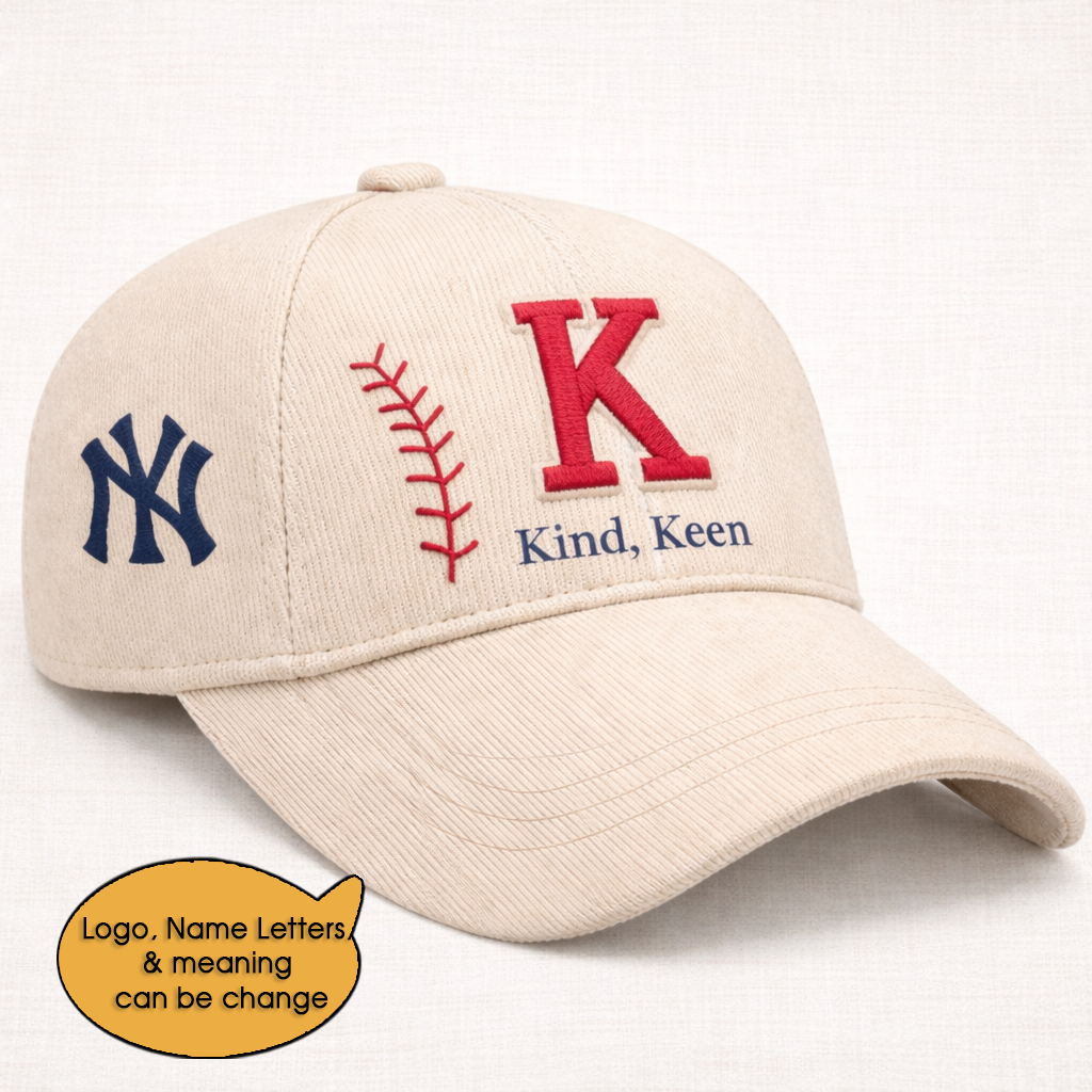 Baseball Personalized Letter 250th Anniversary USA  Unisex Baseball Cap