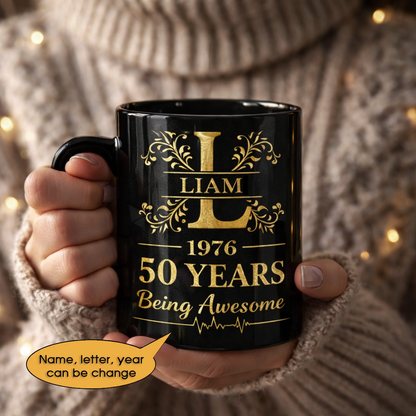 11oz Ceramic Mug Age personalized name, year, letter for birthday Hot Sale- 11oz Ceramic Mug