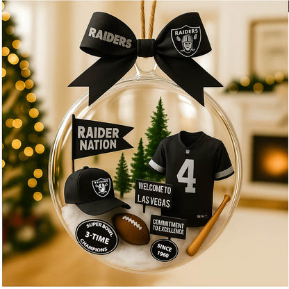 Christmas tree pendant with cute mascot and uniform of American baseball team - Ornament