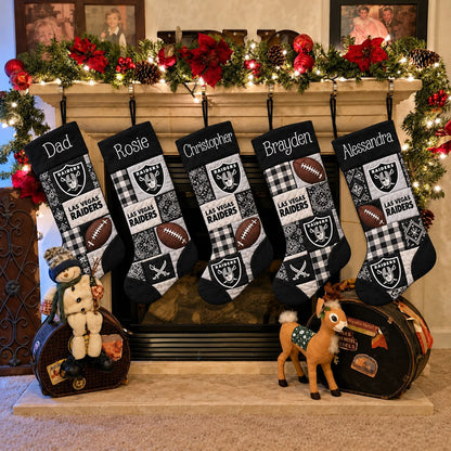 All Football Teams Team-Inspired Holiday Christmas Stocking for Football Fans - 5to9style