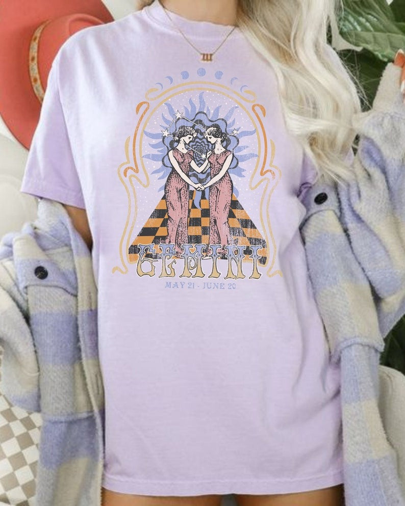 Zodiac Gemini Astrology Graphic Classic Unisex T-Shirt | 5To9Style
