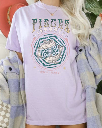 Zodiac Pisces Astrology Graphic Classic Unisex T-Shirt | 5To9Style