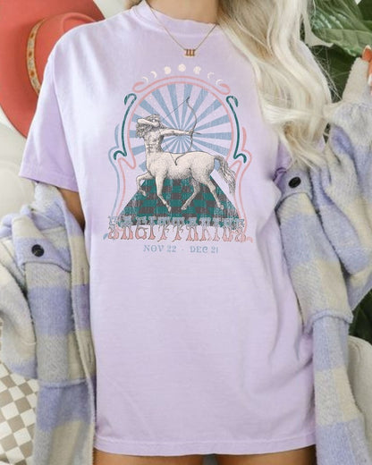 Zodiac Sagittarius Astrology Graphic Classic Unisex T-Shirt | 5To9Style