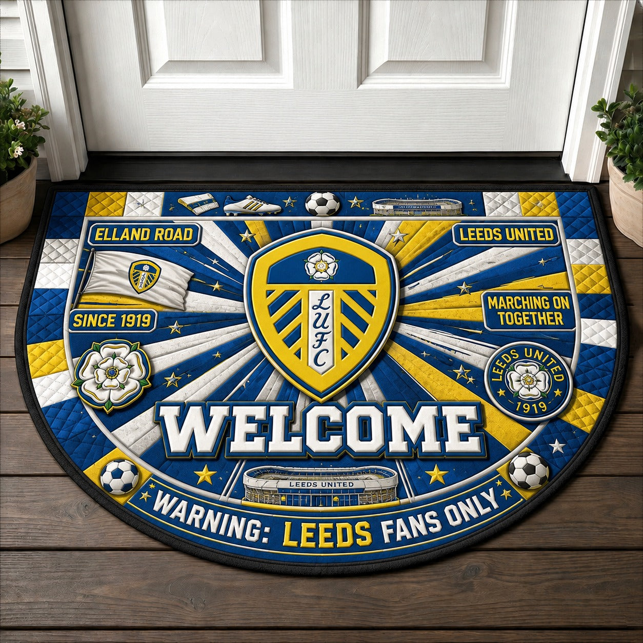 Premier League Football All Teams Custom Quilted Print Premium Welcome Mat – Personalized Baseball Doormat - 5to9style