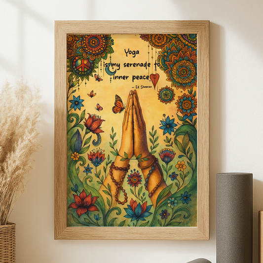 Yoga Poster Let the Sun Shine, Let the Sun Shine No Frame Poster | 5To9Style
