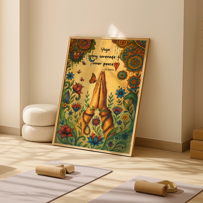 Yoga Poster Let the Sun Shine, Let the Sun Shine No Frame Poster | 5To9Style