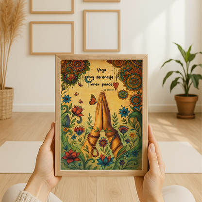 Yoga Poster Let the Sun Shine, Let the Sun Shine No Frame Poster | 5To9Style