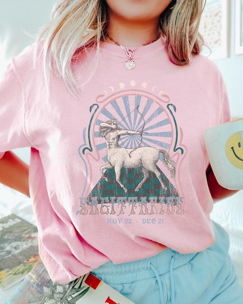 Zodiac Sagittarius Astrology Graphic Classic Unisex T-Shirt | 5To9Style