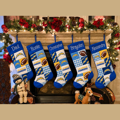 All Football Teams Team-Inspired Holiday Christmas Stocking for Football Fans - 5to9style