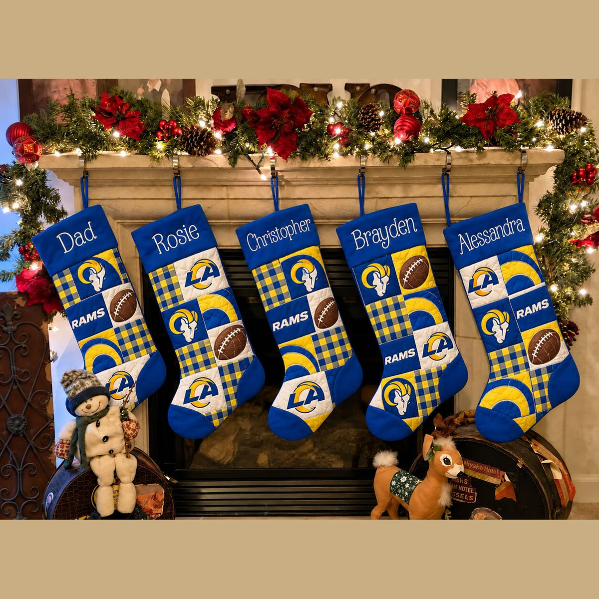 All Football Teams Team-Inspired Holiday Christmas Stocking for Football Fans - 5to9style
