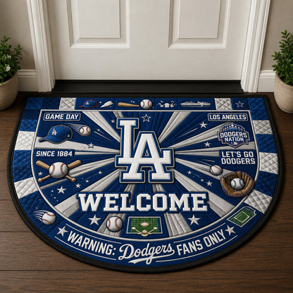 Baseball All Teams Custom Quilted Print Premium Welcome Mat Washable Black Border – Personalized Baseball Doormat