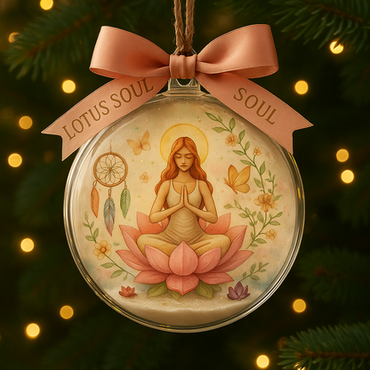 Yoga Meditation Boho Hippie 2  Ornament Christmas 2025  - Ornament
