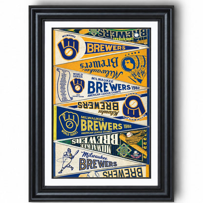 All Baseball Teams Vintage Anniversary For Baseball Fans Poster No Frame - Vertical Poster - 5to9vibe