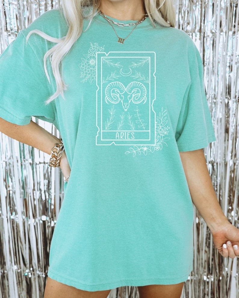 Zodiac Aries Astrology Graphic Classic Unisex T-Shirt | 5To9Style