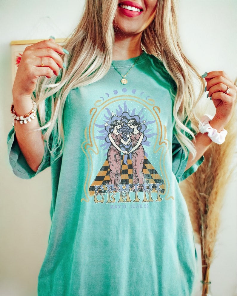 Zodiac Gemini Astrology Graphic Classic Unisex T-Shirt | 5To9Style