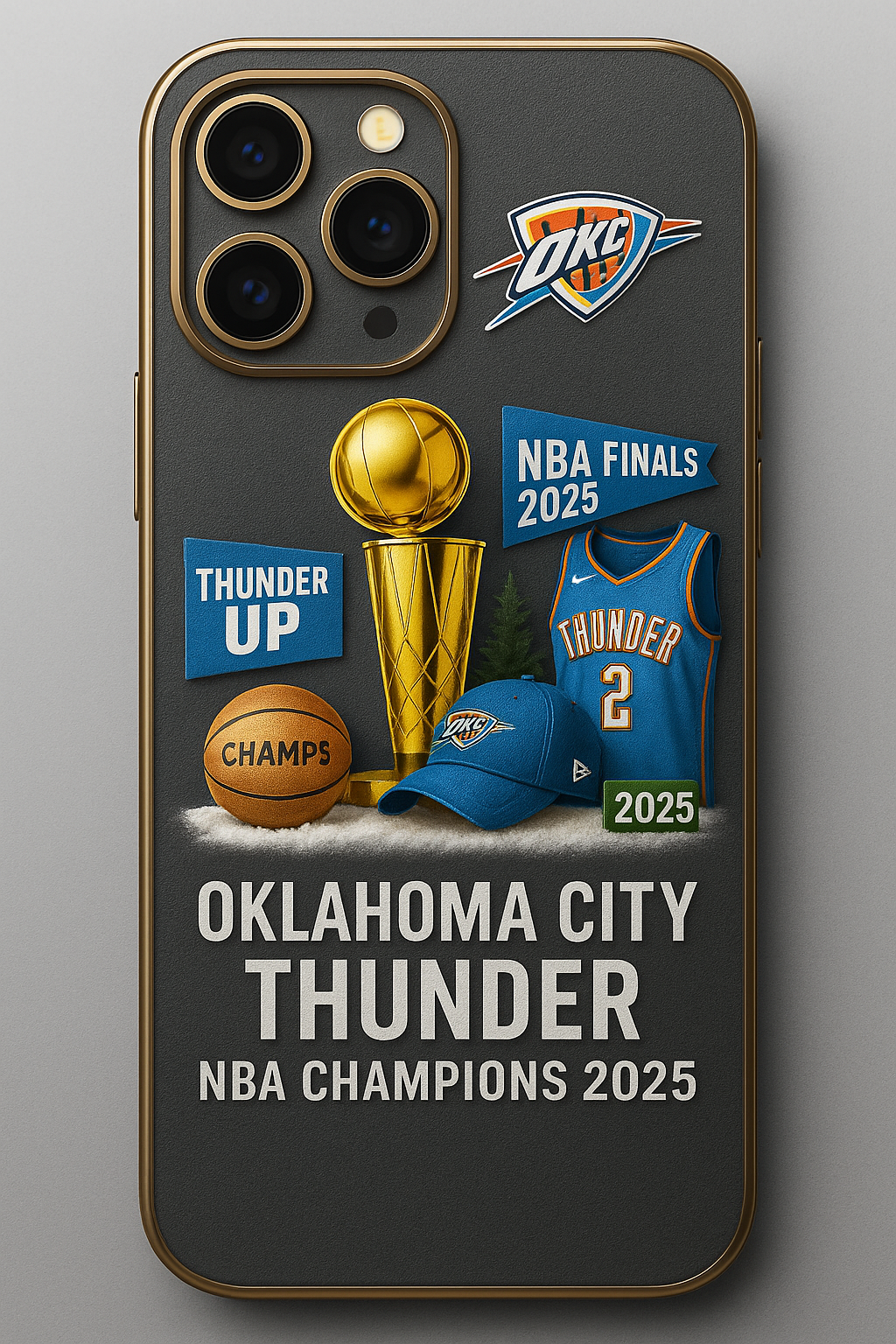 Basketball Trending OKC Basketball Champion 2025 Phone Case