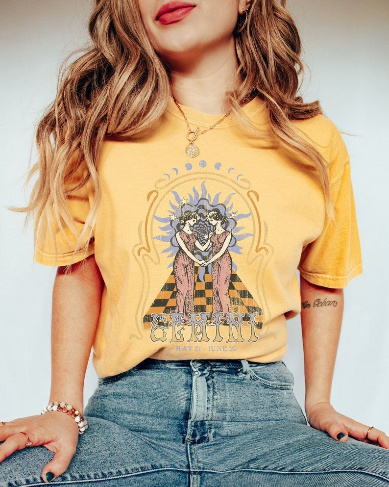 Zodiac Gemini Astrology Graphic Classic Unisex T-Shirt | 5To9Style