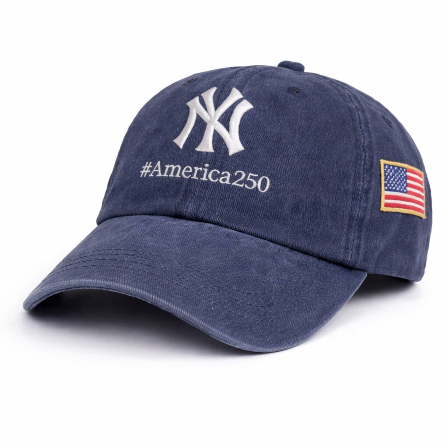 America 250 Anniversary Embroidered Logo Premium Washed Cap Hot Sale