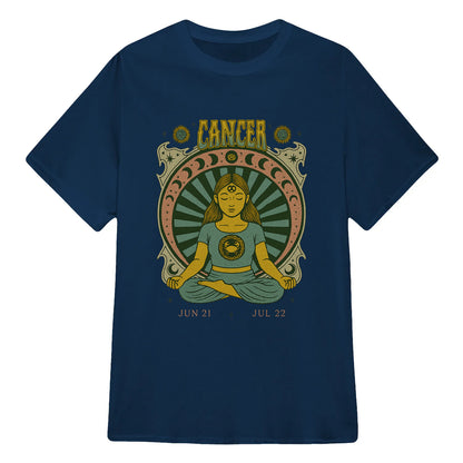Cancer Zodiac Meditation Moon Phase Yoga Classic Unisex T-Shirt | 5To9Style