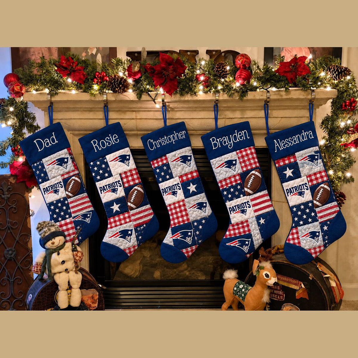 All Football Teams Team-Inspired Holiday Christmas Stocking for Football Fans - 5to9style