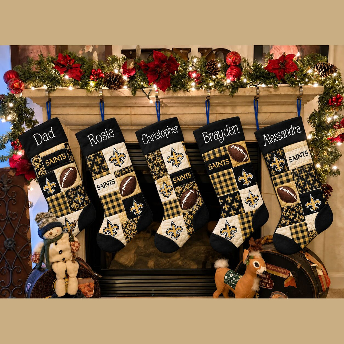 All Football Teams Team-Inspired Holiday Christmas Stocking for Football Fans - 5to9style