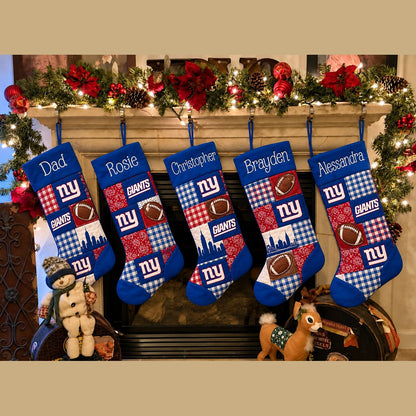 All Football Teams Team-Inspired Holiday Christmas Stocking for Football Fans - 5to9style