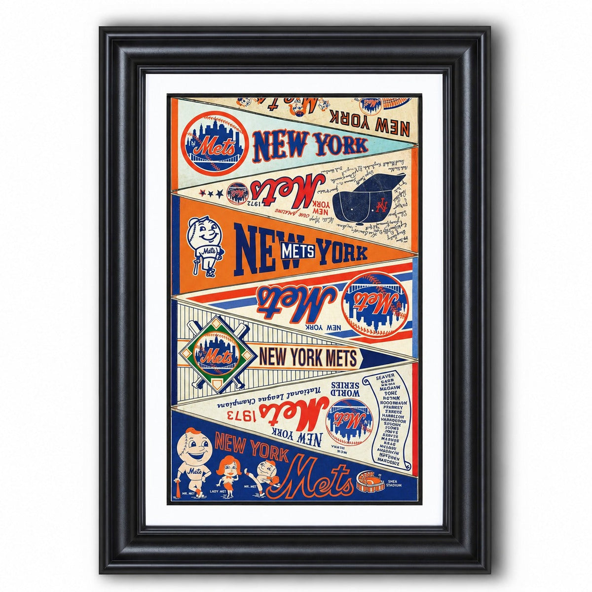 All Baseball Teams Vintage Anniversary For Baseball Fans Poster No Frame - Vertical Poster - 5to9vibe