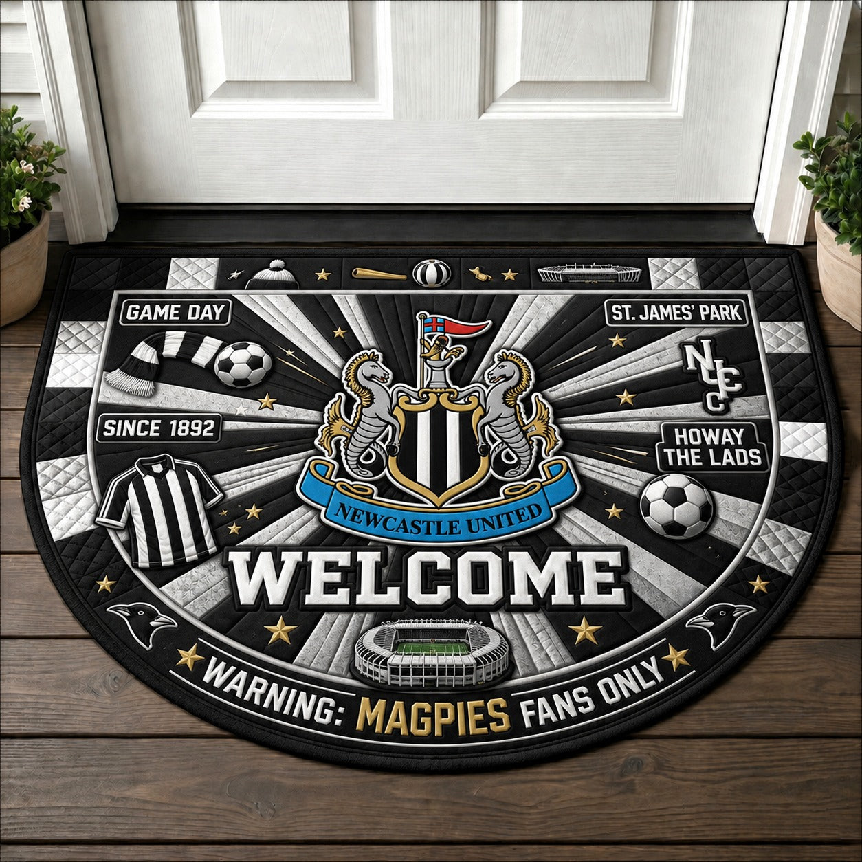 Premier League Football All Teams Custom Quilted Print Premium Welcome Mat – Personalized Baseball Doormat - 5to9style