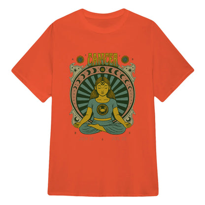 Cancer Zodiac Meditation Moon Phase Yoga Classic Unisex T-Shirt | 5To9Style