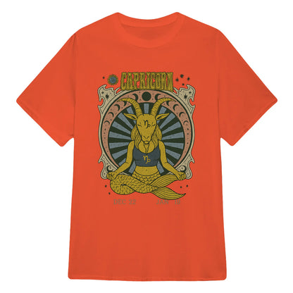 Capricorn Zodiac Meditation Moon Phase Yoga Classic Unisex T-Shirt | 5To9Style