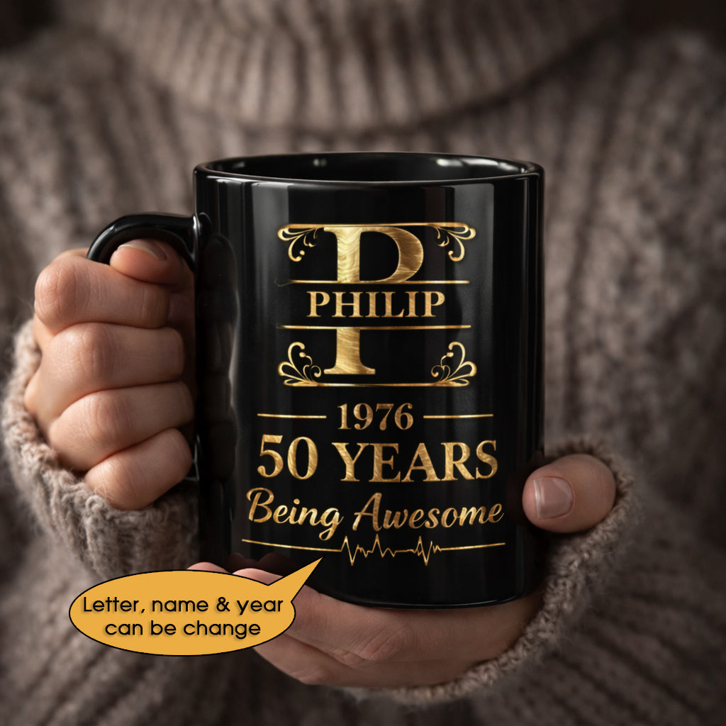 11oz Ceramic Mug Age personalized name, year, letter for birthday Hot Sale- 11oz Ceramic Mug