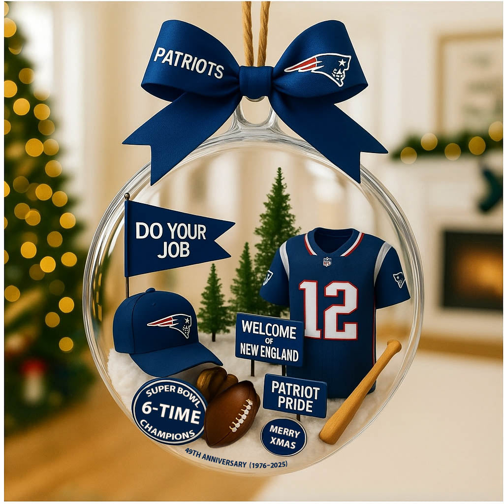 Christmas tree pendant with cute mascot and uniform of American baseball team - Ornament